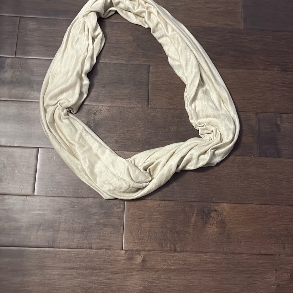 Danier Elegant Cream Infinity Scarf